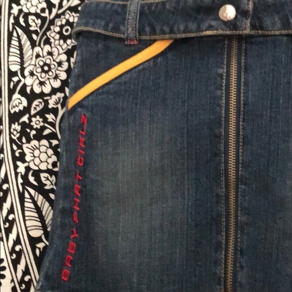 GIRLS BABY PHAT DENIM ZIP FRONT W/PATCHES DRESS - Picture 6 of 15